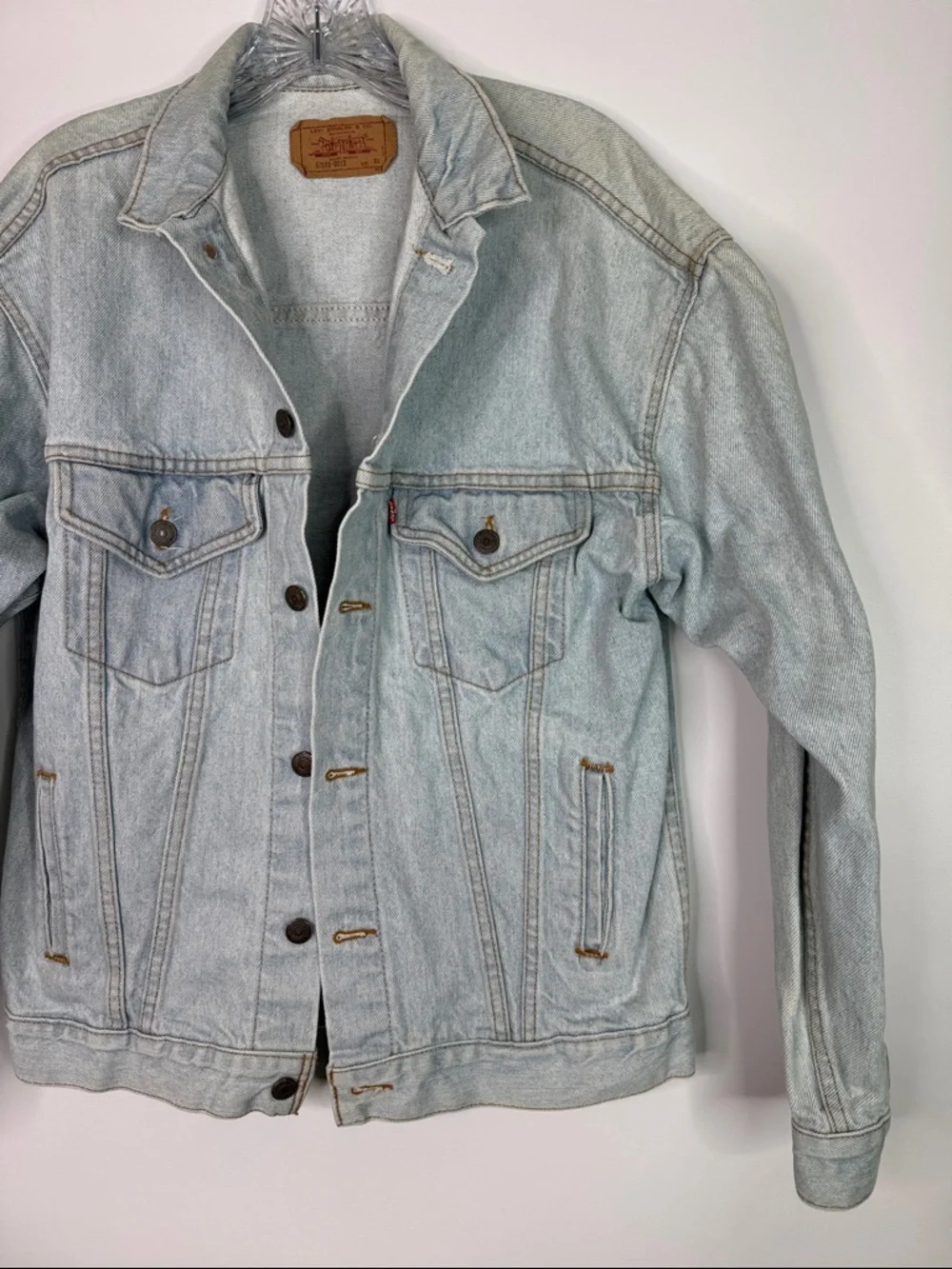 Vintage Levi's Denim Trucker Jacket 57508-0212 Size XL